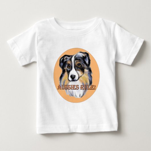 オーストラリアの羊飼い ベビーTシャツ (正面)