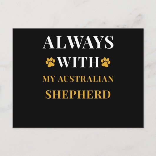 オーストラリアの羊飼い ポストカード (正面)