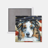 オーストラリアの羊飼い マグネット (正面/裏面)