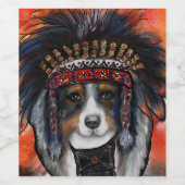 オーストラリアの羊飼い ワインラベル (シングルラベル)