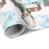 オーストラリアの羊飼い（青）ラッピング紙 ラッピングペーパー (ロールコーナー)