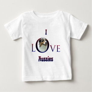 オーストラリアの羊飼いI愛 ベビーTシャツ