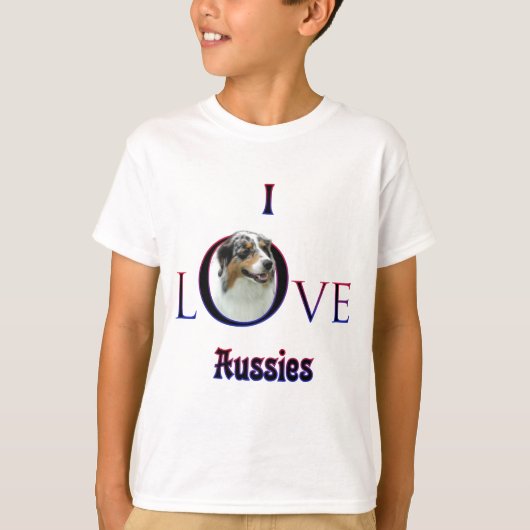 オーストラリアの羊飼いI愛 Tシャツ (正面)