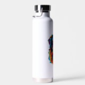 オーストラリアの羊飼カラフルい犬 ウォーターボトル (右面)