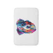 オーストラリアの羊飼カラフルい犬 バスマット (正面縦)