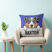 オーストラリアの羊飼パーソナライズされたいの愛犬家 クッション (椅子)