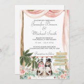 オーストラリアの羊飼素朴い犬 招待状 (正面/裏面)