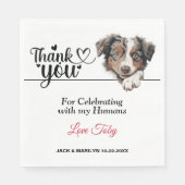 オーストラリアの羊飼結婚いのカクテル スタンダードランチョンナプキン (正面)