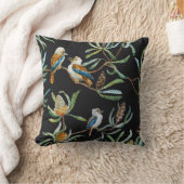 オーストラリアの自然の枕(黒) クッション (ブランケット)