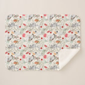 オーストラリアの花の模様コアラスポッサムコカトオ シェルパブランケット (正面(横))