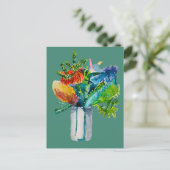 オーストラリアの花の水色 ポストカード (スタンド正面)