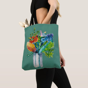 オーストラリアの花 水彩画 トートバッグ