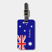 オーストラリアの荷物タグ、愛国的なオーストラリア国旗 ラゲッジタグ (正面縦)