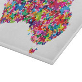 オーストラリアの蝶地図 カッティングボード (角)