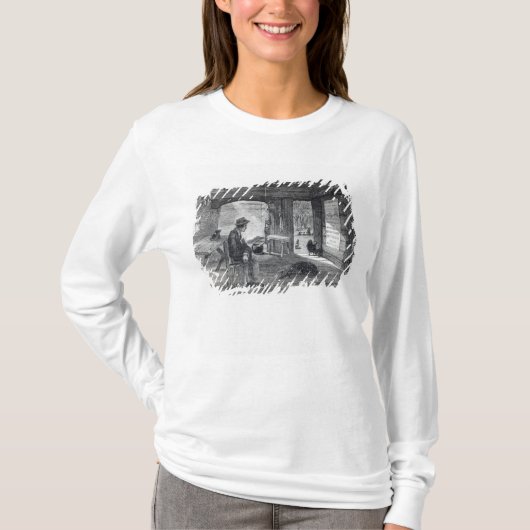 オーストラリアの解決者の小屋のインテリア Tシャツ (正面)