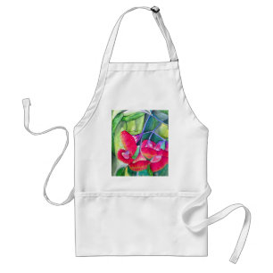 オーストラリアの赤い開花ガムナッツの水彩画 スタンダードエプロン