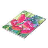 オーストラリアの赤い開花ガムナッツの水彩画 ノートパッド (回転)