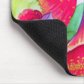 オーストラリアの赤い開花ガムナッツの水彩画 マウスパッド (コーナー)