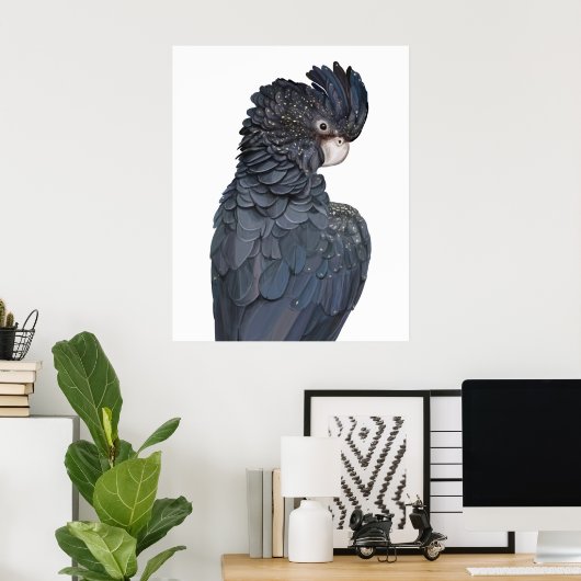 オーストラリアの赤尾の黒いコカトーのポスター ポスター (ホームオフィス)