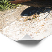 オーストラリアの郊外に捨てられた錆びた古いトラック。 フォトプリント            (角)