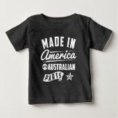 オーストラリアの部品が付いているアメリカで作られる ベビーTシャツ (正面)