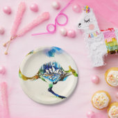 オーストラリアの都市スカイライン旅行ラブウォーター色 ペーパープレート (パーティー)