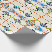 オーストラリアの都市スカイライン旅行ラブウォーター色 ラッピングペーパー (角)