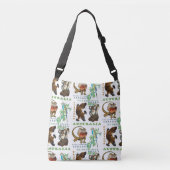 オーストラリアの野性生物 クロスボディバッグ (正面)