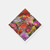 オーストラリアの野生の花のカクテル スタンダードカクテルナプキン (角)
