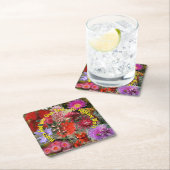 オーストラリアの野生の花 スクエアペーパーコースター (インサイチュ)