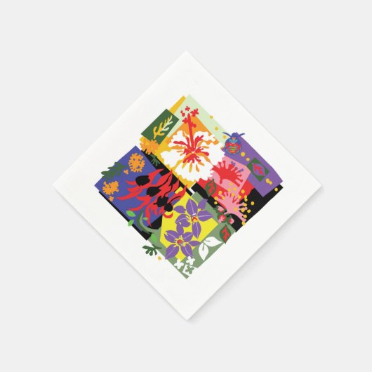 オーストラリアの野生の花 – フローラお祝い スタンダードカクテルナプキン (角)