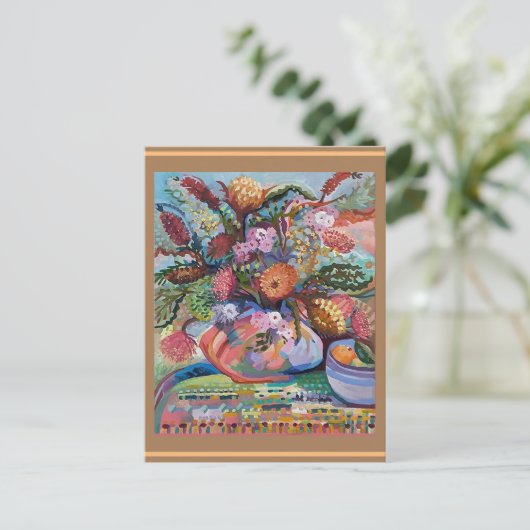 オーストラリアの野生の花 ポストカード (スタンド正面)