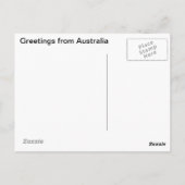 オーストラリアの野生の花 ポストカード (裏面)