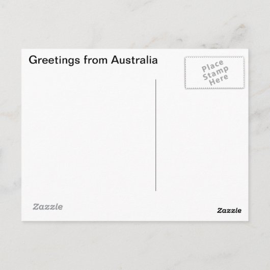 オーストラリアの野生の花 ポストカード (裏面)