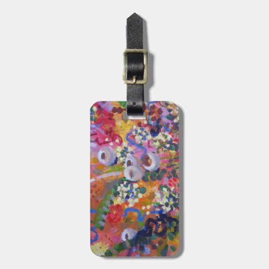 オーストラリアの野生の花 ラゲッジタグ (正面縦)