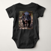 オーストラリアの野生の若いタスマニアの悪魔 ベビーボディスーツ (裏面)