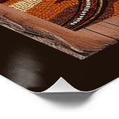 オーストラリアの野生トカゲの野生動物のシーン ポスター (コーナー)