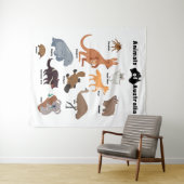 オーストラリアの野生動物 タペストリー (インサイチュ(横))