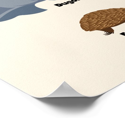 オーストラリアの野生動物 ポスター (角)