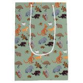 オーストラリアの野生動物 ミディアムペーパーバッグ (裏面)