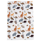 オーストラリアの野生動物 ミディアムペーパーバッグ (裏面)