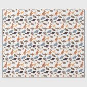 オーストラリアの野生動物 ラッピングペーパー (フラット)