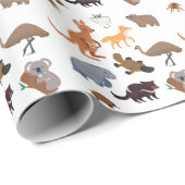 オーストラリアの野生動物 ラッピングペーパー (ロールコーナー)