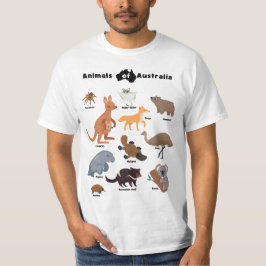 オーストラリアの野生動物 Tシャツ