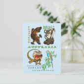 オーストラリアの野生生物 ポストカード (スタンド正面)