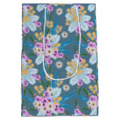 オーストラリアの野草夏 ミディアムペーパーバッグ (裏面)