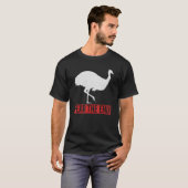 オーストラリアの野鳥観察ファンのためにEmu引用文を恐れる Tシャツ (正面フル)