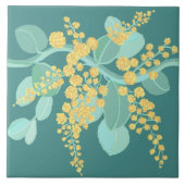 オーストラリアの銀のガラガラがセラミックのタイルを咲かせる タイル (正面)