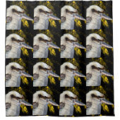 オーストラリアの青い翼を持つコカブーラ シャワーカーテン (正面)