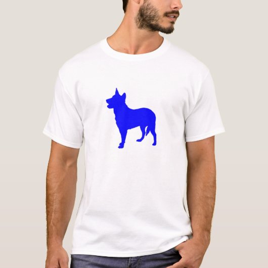 オーストラリアの青いHeeler Tシャツ (正面)